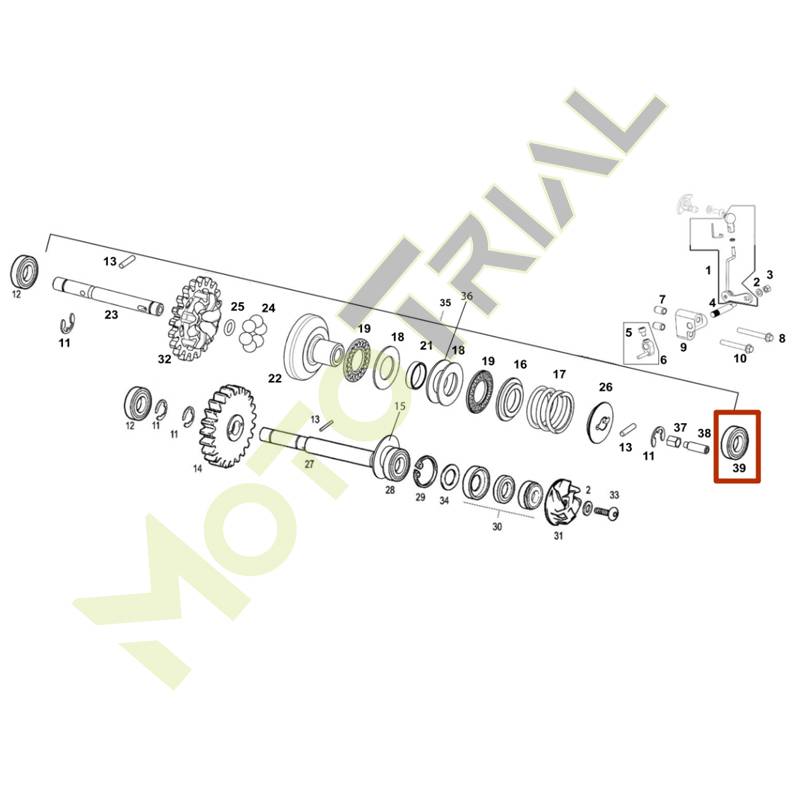 Подшипник 619/8-ZZ для Rieju MR